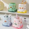 Cartoon Pencil Box Cute Car Shape Pen Container Creative Desktop Stationery Storage Rack  Student Pen Container Gifts