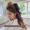 French Multi-layer Bow Banana Clip for Women: Vertical Ponytail Hair Accessory