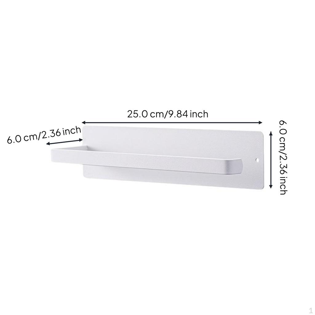 Paper Towel Holder, Black Kitchen Rack, Nonrefrigerator Organizer, Bathroom, Cabinet White Style