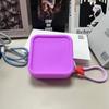 Square Multifunction Storage Bag Coin Purse Small Item Bag Creative Silicone Cosmetic Bag  Men