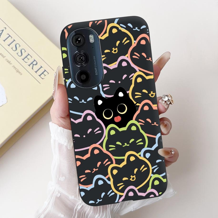 For Motorola Edge 30 Pro Case XT2201-1 Cover Lovely Panda Bowknot Silicone Shockproof Cover For Moto Edge Plus 2022 Edge30 Funda