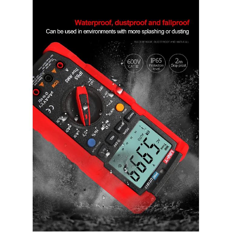 UNI-T UT191E UT191T Professional Digital Multimeter UNIT True RMS ACV AC DC Voltage Current Meter Capacitor Resistor Tester