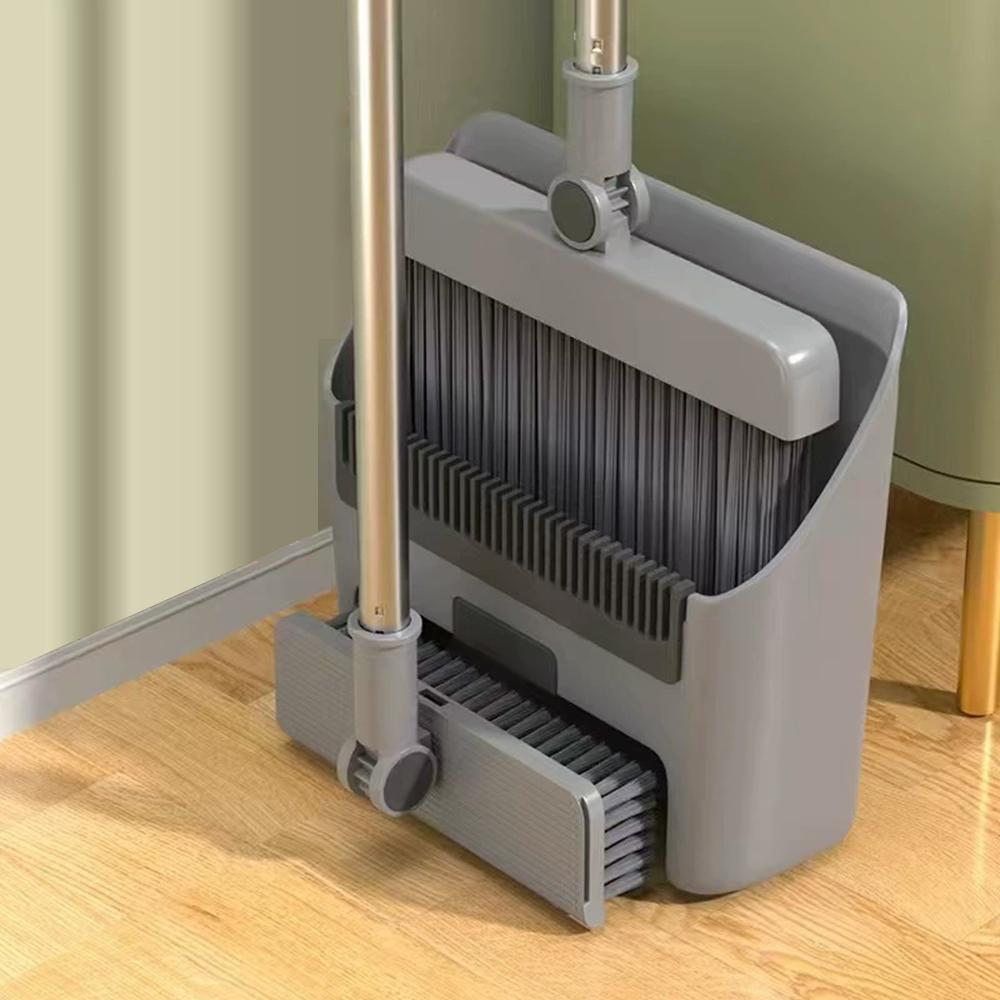 

Набор бытовой лопатки и метлы, складной, многофункциональная лопатка 3-в-1, подходит для кухни, ванной комнаты, дома, улицы светло-серый