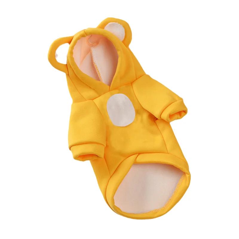 Spring Autumn Cat Puppy Clothing Solid Sweet Pet Costume Hoodie for Cats Sphynx Clothes Kitten Pullovers Outfit Ropa Para Gatos