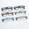 Large Square Photochromic Myopia Glasses Ultra Light Comfortable for Men Women 0 to -4 0 Short Sight Eyeglasses