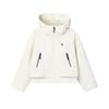 Heritage Fashion Classic Simple Trendy Sports Casual Versatile Warm Hooded Loose Woven Jacket Women Jackets Cloud-Mushroom-White F11W618706FWT