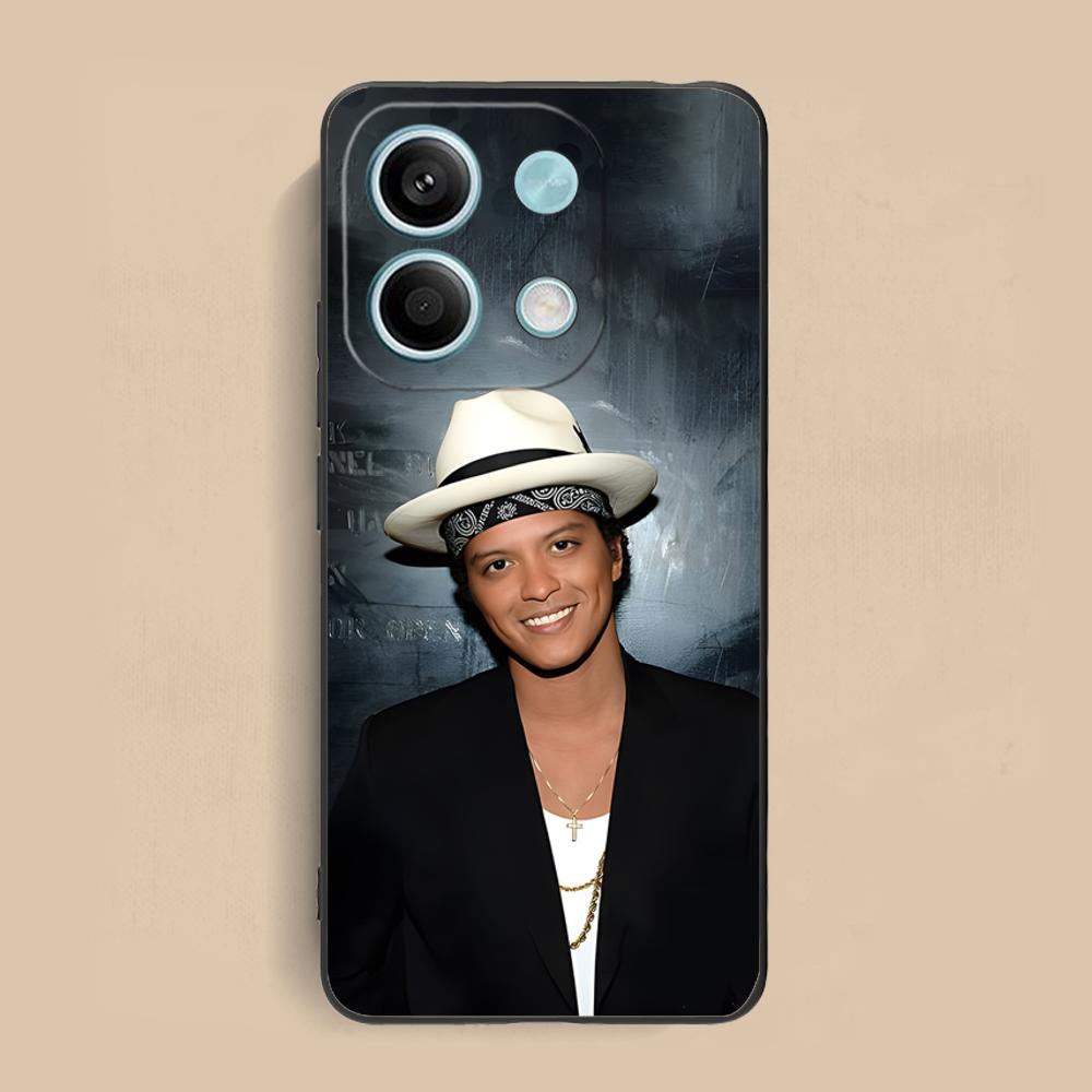 Bruno Mars Fashion Phone Case for Xiaomi Redmi Note 14 13 12 11 A5 3 2 1 Pro Plus 4G 5G Colour Printing Smartphone Pretty Cover