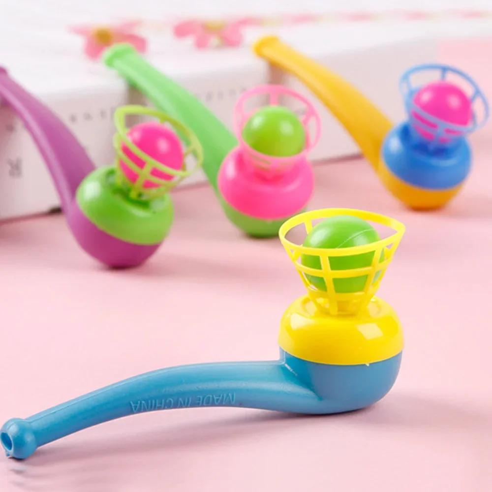 2Pcs Plastic Pipe Blowing Ball Kids Toys Outdoor Funny Games Balance Training Educational Toys Learning Toys for Children Gifts