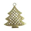 Gold Powder Wrought Iron Deer Star Christmas Tree Ornament