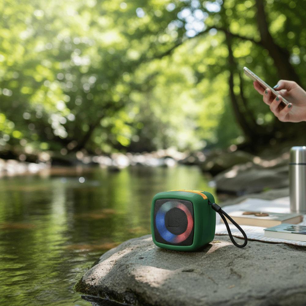 360 Stereo Sound Portable Speaker Rechargeable Battery Wireless Speakers Loudspeaker  Outdoor Use