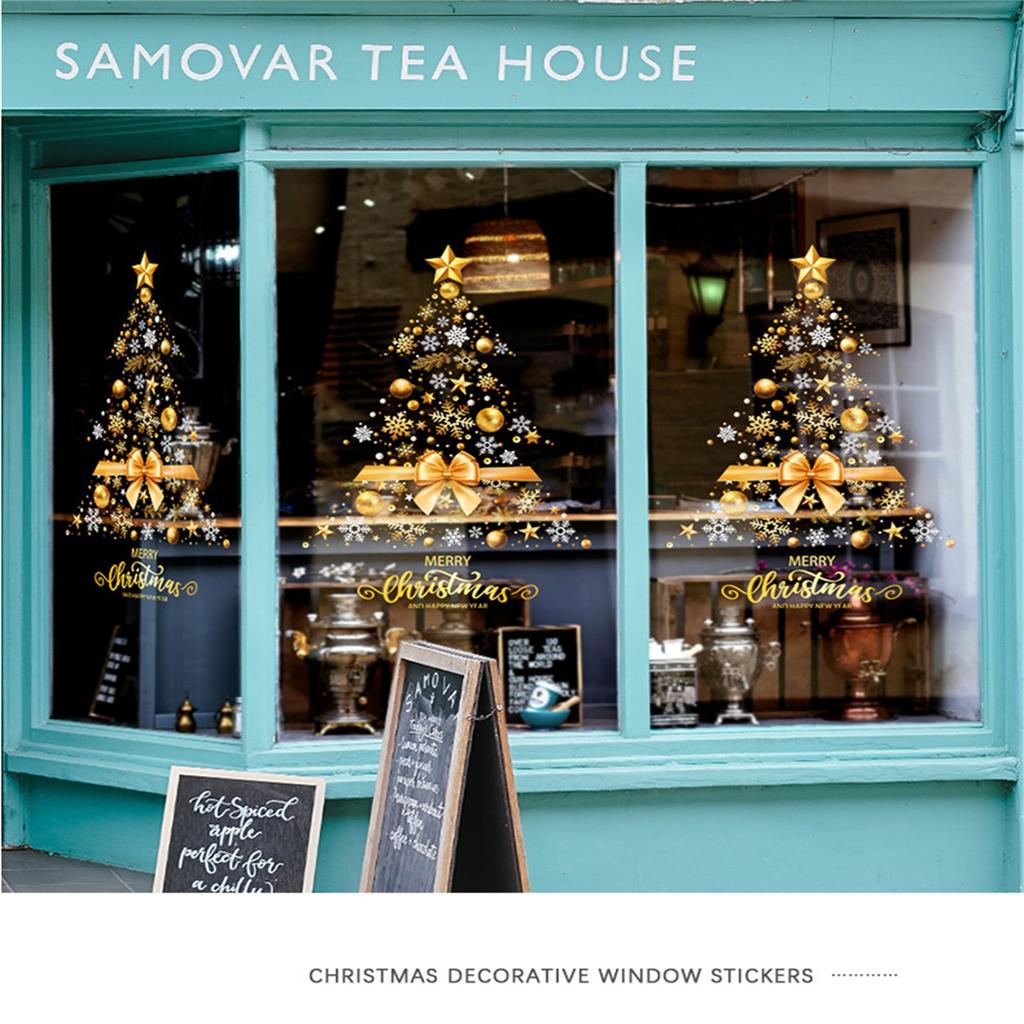 1 PC Christmas Wall Stickers, Static Adsorption, Window Glass Decoration, Christmas Stickers