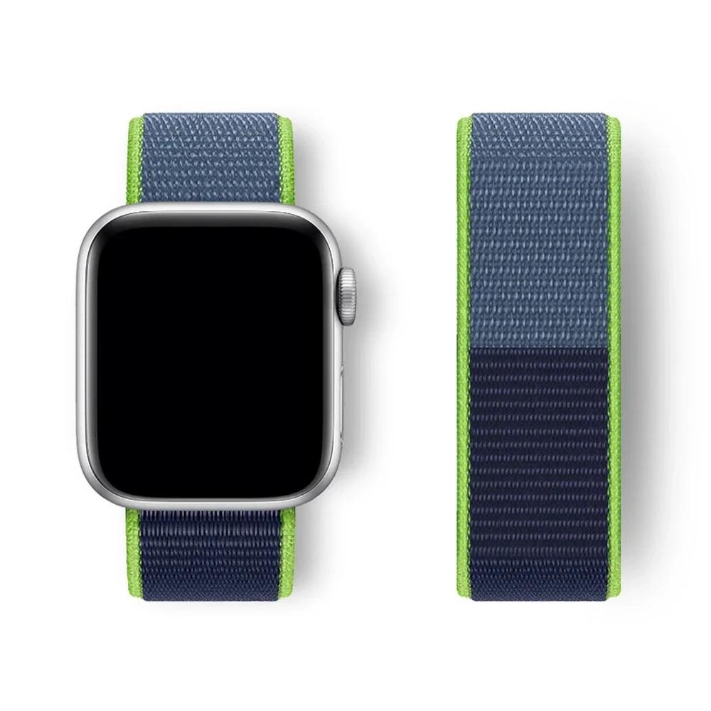 Nylon loop Strap For Watch Band Ultra-2 49mm 44mm 40mm 45mm 41mm Sport pride Bracelet iwatch bands Series 9 8 se 7 6 5 4 3