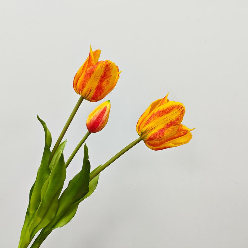 Tulip Simulation Flower, Wedding Artificial Flower Furniture Ornament Photography Prop Feel Simulation Tulip