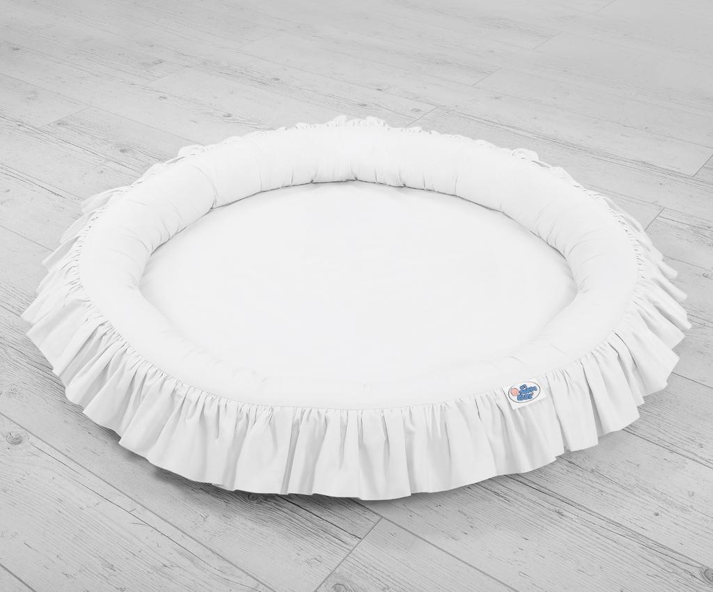 Nest with frill - white