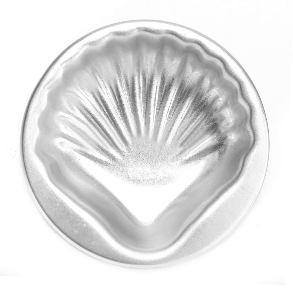 2 Stück neue Aluminiumlegierung Muschelform Badebombenform Kuchen Gelee DIY Metallformen
