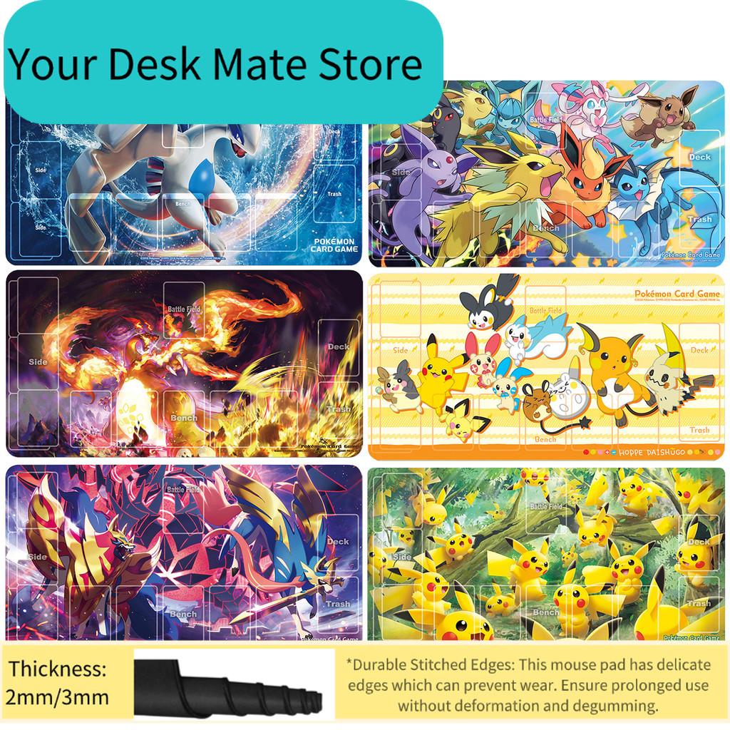 Diy PTCG Roztomilá rodinka Pikachu Ohnivý Charizard Pokemon Podložka na hraní Voděodolná podložka na stůl