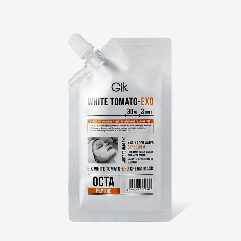 GIK White Tomato Exo Tone Up Radiance Moisture Soothing Sleeping Cream Wash Off Mask Pack 30ml Night Moisturizer Glow Cream
