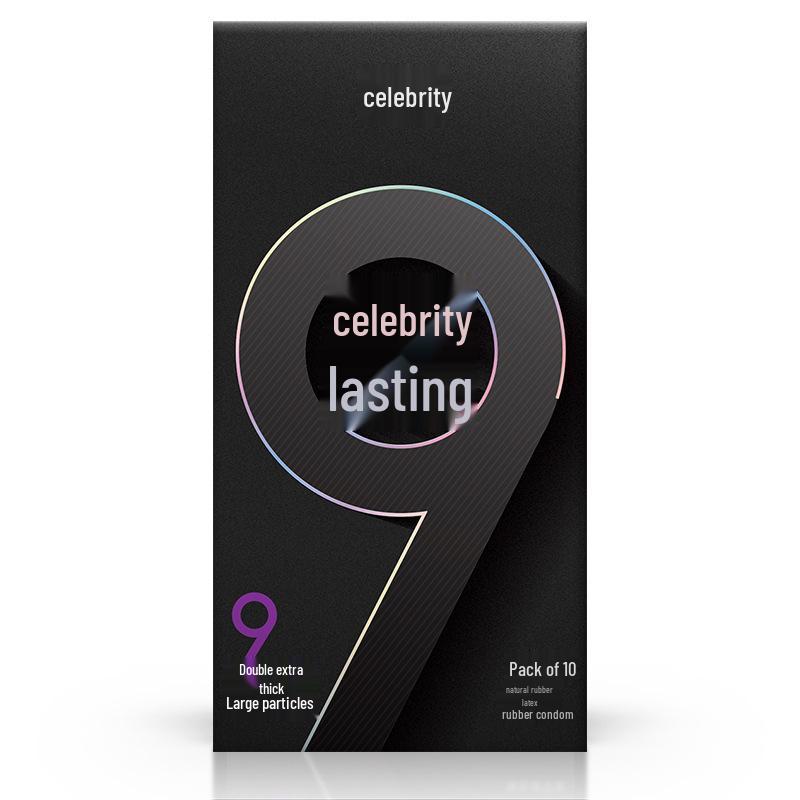 Celebrity Ultra-Thin Dynamic Threaded Condoms: Smooth, Liquid Lubricated, 0.02mm for Stylish, Enhanced Experience.