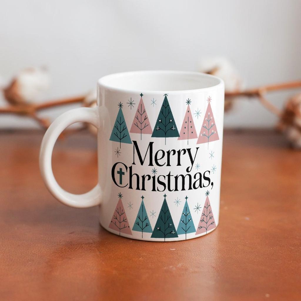 1pc 11oz Blank Ceramic Coffee Mug, Double-sided Printed Cup, Shiny White Look, High Quality Ceramic, Easy To Wash, Everyday Durable Mug