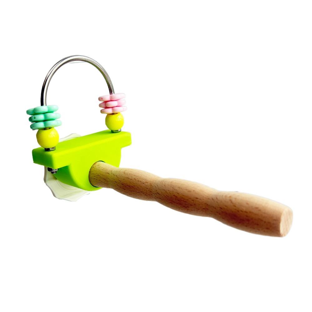 Flower Chew Toy Fun Bird Perch Stand Non-slip Wear-resistant Paw Grinding Sticks Beak Nail Grinder Easy Installation