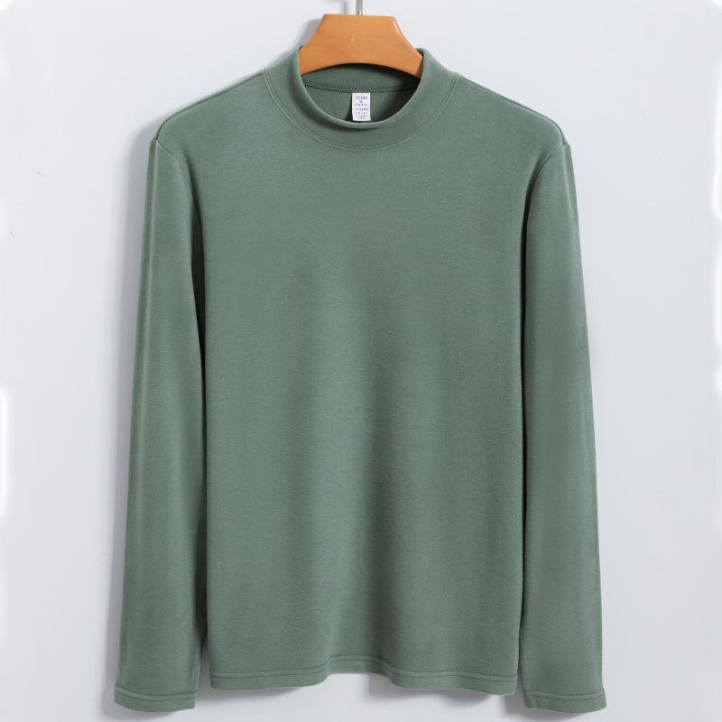 Devlrite Thermal Underwear Men's Half Turtleneck Base Shirt Men's Cashmere Protein T-shirt Thermal Top