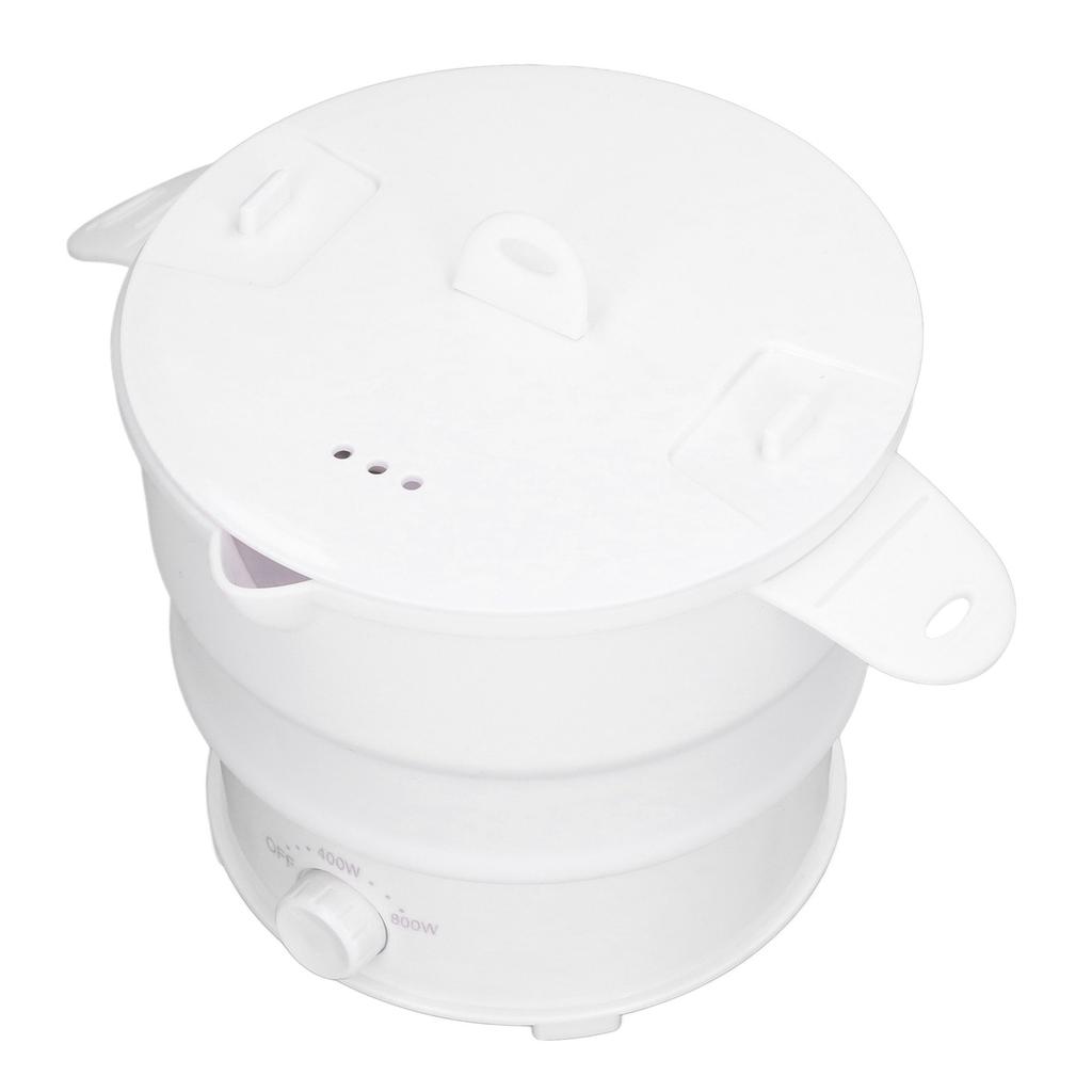Foldable Electric Hot Pot Cooker 800W 1.2L Travel Pot for Camping Office Hotel Noodle Porridge Soup