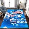Golden State Warriors Curry Personalized Text Carpet Design for Entryway Game Room Study Room Decorate Room Antislip Carpet Office Home Decor