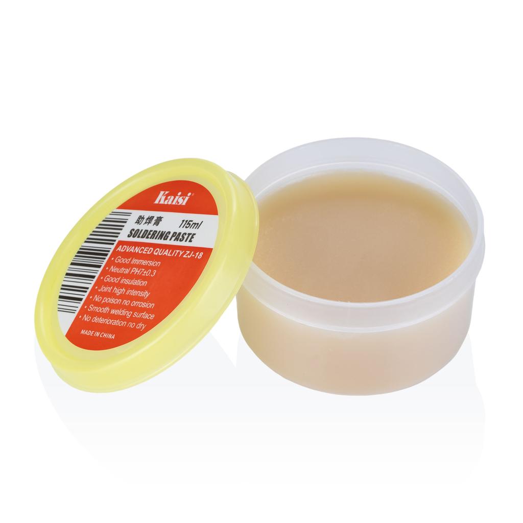 Flux / Fundente de soldadura marrón ZJ-18 en una caja de 115 ml