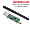 LIZAO CC2531M USB Wireless Module, 2.4GHz Zigbee Transceiver with Antenna Optional, 250K Baud Rate for IoT Projects
