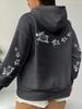 Creative turtle swimming print men's and women's hooded sweatshirt, autumn and winter casual warm sports top, adult fashion clothing