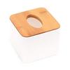 Home Kitchen Round/Square Wooden Tissue Box Case Napkin Holder Home Organizer Office Table Accessories Napkin Tray