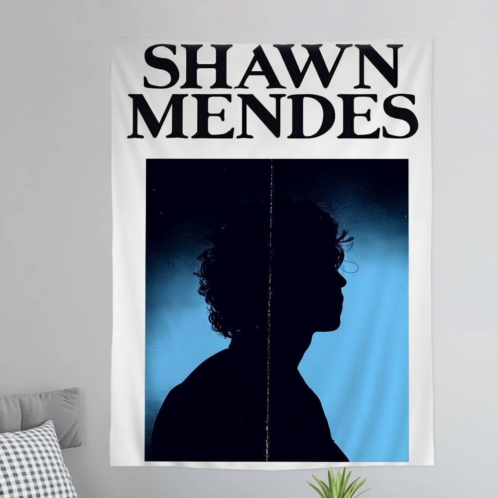 Classic Sshawn Mmendes Cartoon Tapestry Hippie Flower Wall Carpets Dorm Decor Art Home Decor