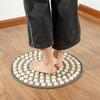 Solid Wood Acupressure Foot Massage Mat for Slow Jogging and Meridian Therapy Fitness.