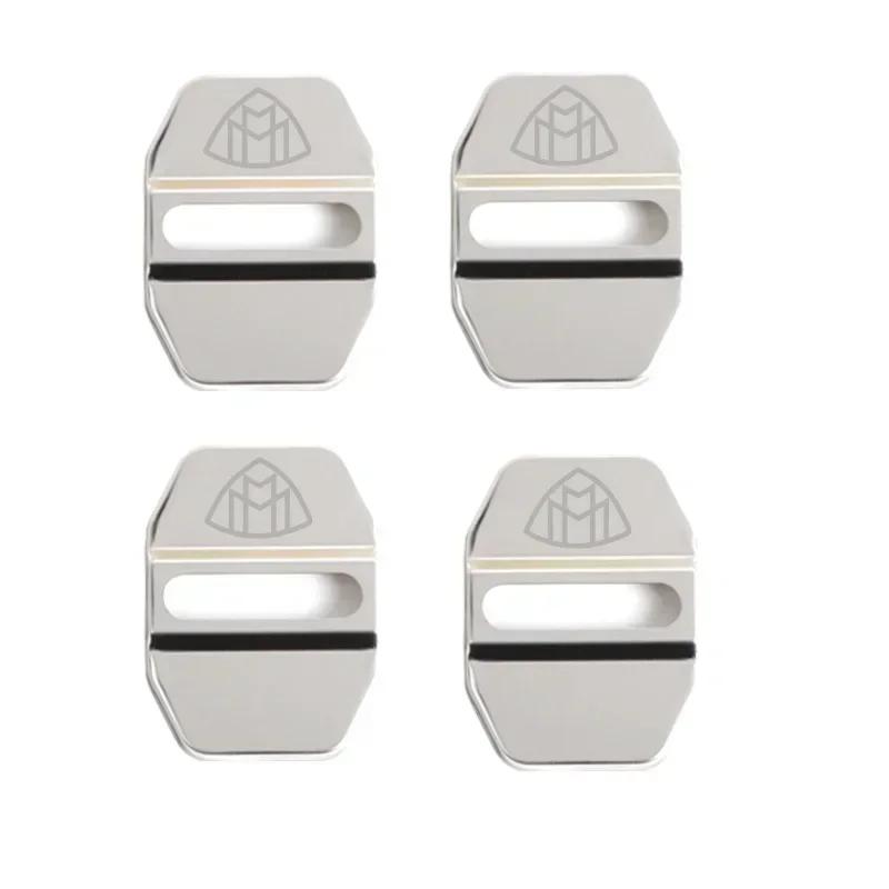 

Car Sticker Stainless Steel Car Door Lock Cover Protection Case for Mercedes Benz Maybach GLA C E S Class S320L S400L S500 S600 срібний