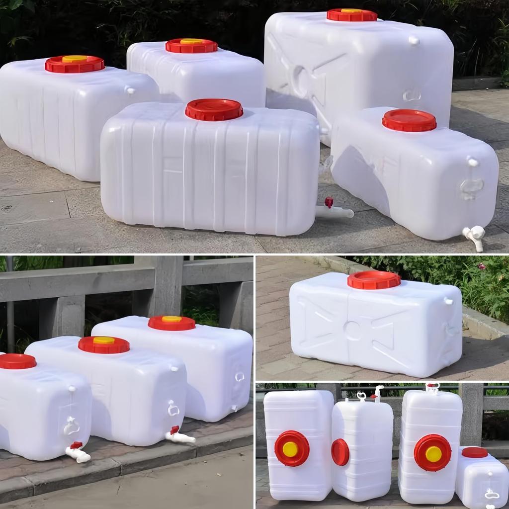 BDHD Water 70L Large Capacity Water Tank with Water Carrier for Home Outdoor Disaster Car Water Water Bucket Supply Hose Connection Tank, 15L, 25L,