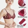 French Lace Breathable Underwear Sexy Pure Desire Bra for Women with Small Chest Push-up No-rim Bra