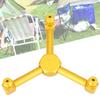 3 in 1 Aluminum Alloy Gas Lantern Splitter Outdoor Camping Stove Gas Cylinder Adapter (Gold)