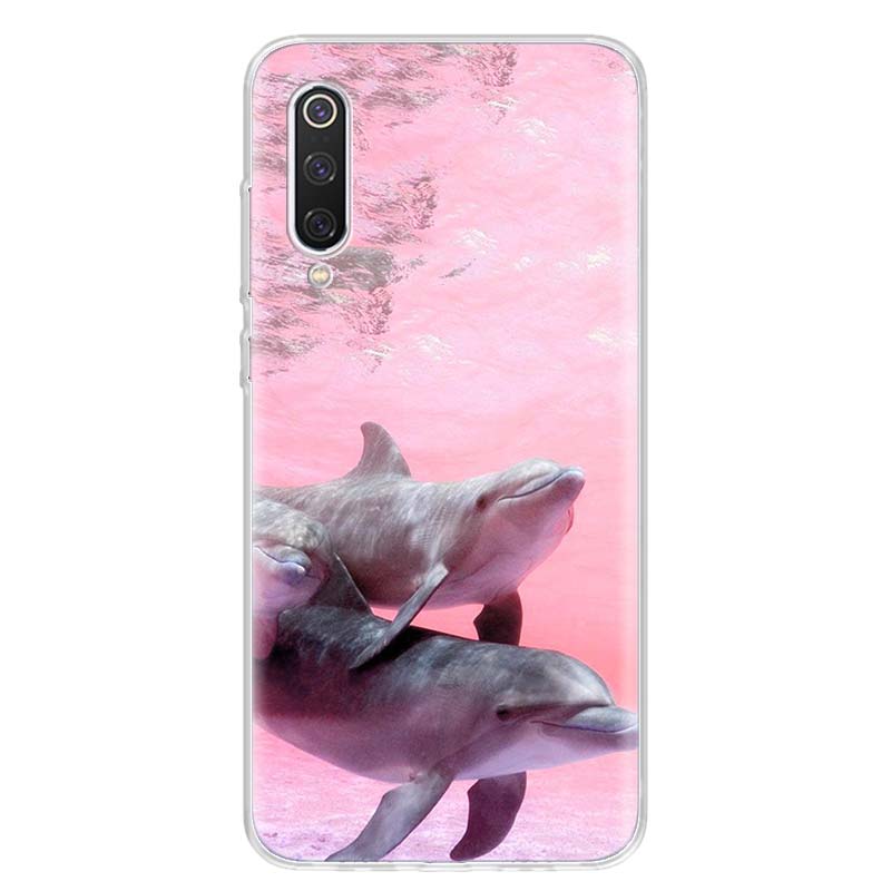 sea animal cute dolphin For Xiaomi Redmi Note 14 13 12 11 10 Pro Phone Case 12S 11S 11T 11E Plus 14Pro 13Pro 12Pro 11Pro Cover N