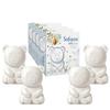 Softsens Kids Soap Teddy 75g Each (Pack Of 4) Gentle Baby Soap With Shea Butter & Milk Cream Shape Bar Soap For Toddlers & Kids 2-10 Years