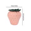 Strawberry ceramic ashtray ornament, creative and fashionable fruit with lid, windproof and fly proof