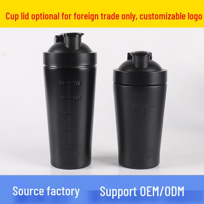 Single-Layer Stainless Steel Shaker Bottle for Protein Shakes and Smoothies - Large Capacity Sports Water Bottle