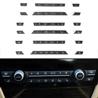 Car Heater Climate Control A/C Air Conditioning Switch Fan Button Cover Caps For BMW F01 F02 F06 F07 F10 F11 F12 5/6/7 Series