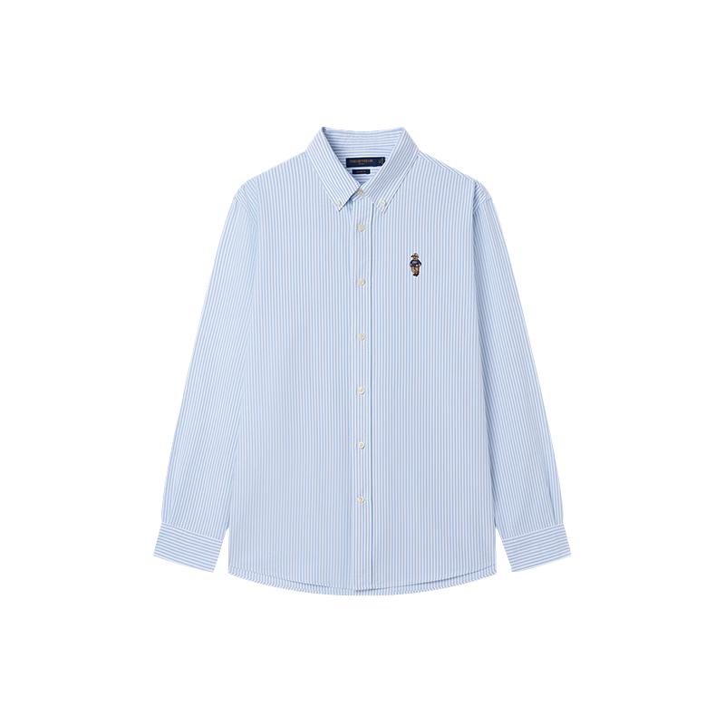 Teenie Weenie Men's Striped Oxford Long-Sleeve Shirt