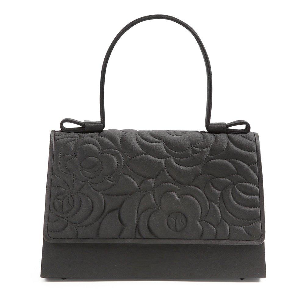 

Paris Partner 4-Piece Formal Bag Set with Quilted Flowers (HK-1622) - Includes Handbag, Purse, Sub-Bag, and Drawstring Bag