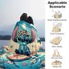 1pc Stitch Printing Blanket - Soft, All-Season Throw for Living Room, Bedroom,Personalized Gift with Adorable Cartoon Design