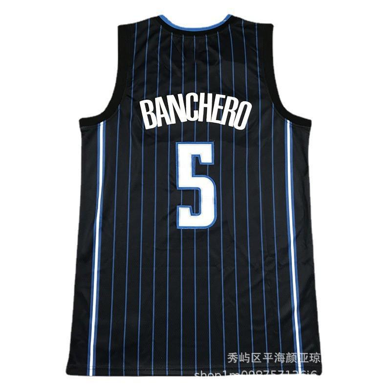 Orlando Magic Basketball Jersey 5 Mohamed Bamba Embroidered Fan Shirt Men Women Unisex Sportswear