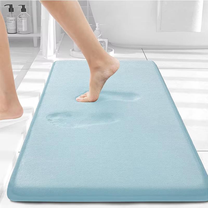 Tappetino da Bagno Morbido Olanly Antiscivolo Tappetini per Doccia Bagno Tappeto in Memory Foam Tappetino Morbido per Piedi Pavimento in Pietra Tappeto Super Assorbente ad Asciugatura Rapida