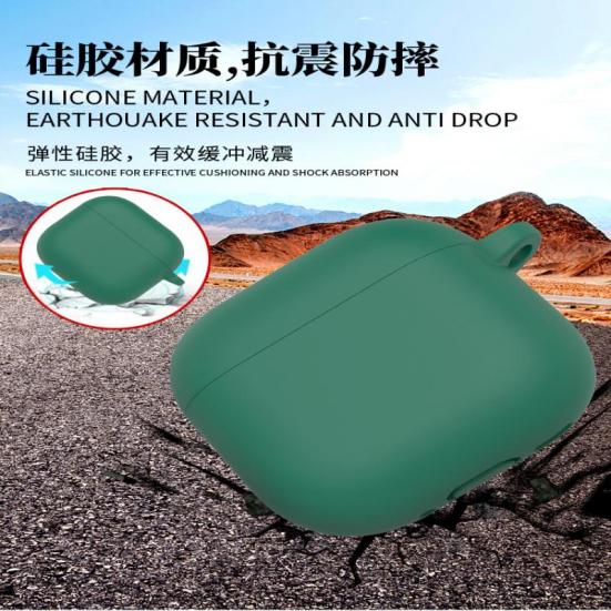 Suitable for Apple 2024 AirPods 4 earphones with silicone case, anti drop charging compartment, dust-proof earphone protective case
