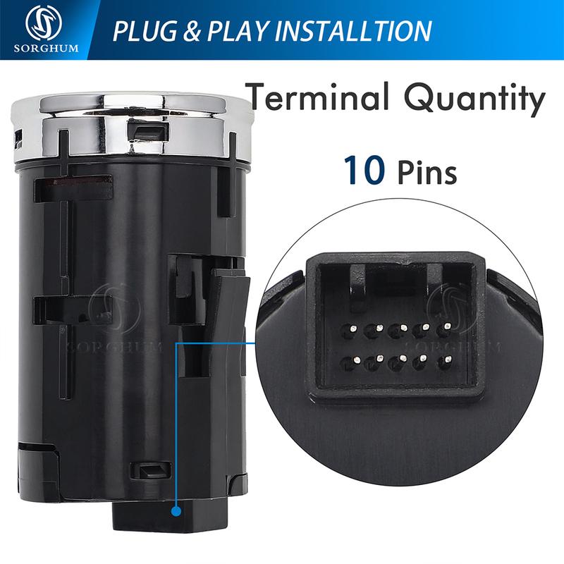 SORGHUM 35881-T4N-702 Engine Key Start Stop Push Button One-Button Ignition Starter Switch For Honda HR-V 1.8L 2016 2017 2018