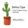 Dancing Cactus Electron Plush Toy Luminous Talking Twisting Cactus Doll Sound Record Repeat Toy Kid Education Toy Christmas Gift